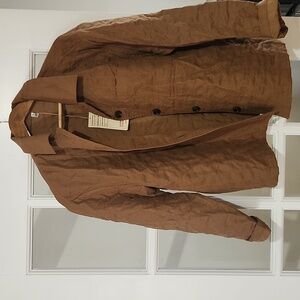 Brown Button-Up Fall  Shirt- Jacket